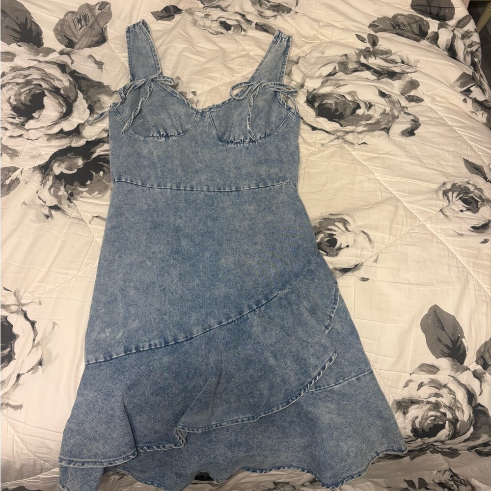 Denim Blue Sleeveless Dress